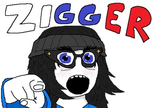 soytan, beanie, blue eyes, blush, clothes, female, glasses, hair, hat, open mouth