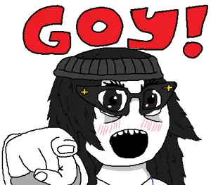 soytan, blush, brown, clothes, female, glasses, goy, hands, judaism, necklace