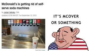 chudjak, chudjak amerimutt, amerimutt, its over, cnn, flag, its over (phrase), mcdonalds, mutt, news