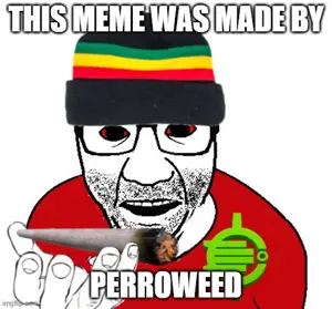 el perro rabioso, 420chan, beanie, bloodshot eyes, clothes, glasses, hands, hat, imgflip.com, impact (font)