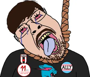 bernd, hanging troonjak, troonjak, ack, award, badge, bloodshot eyes, brown hair, brown mustache, clothes