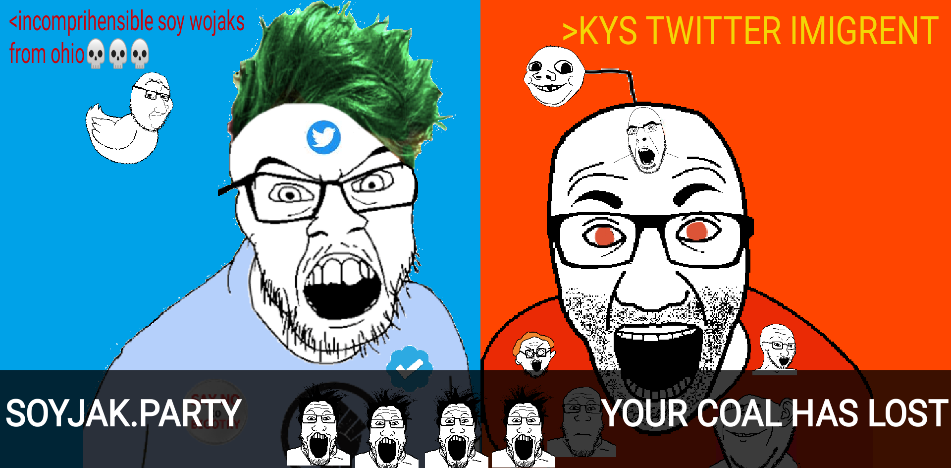 cobson, feraljak, gapejak, impish soyak ears, markiplier soyjak, smugjak, soyak, troll jackson, nathaniel, smugquack