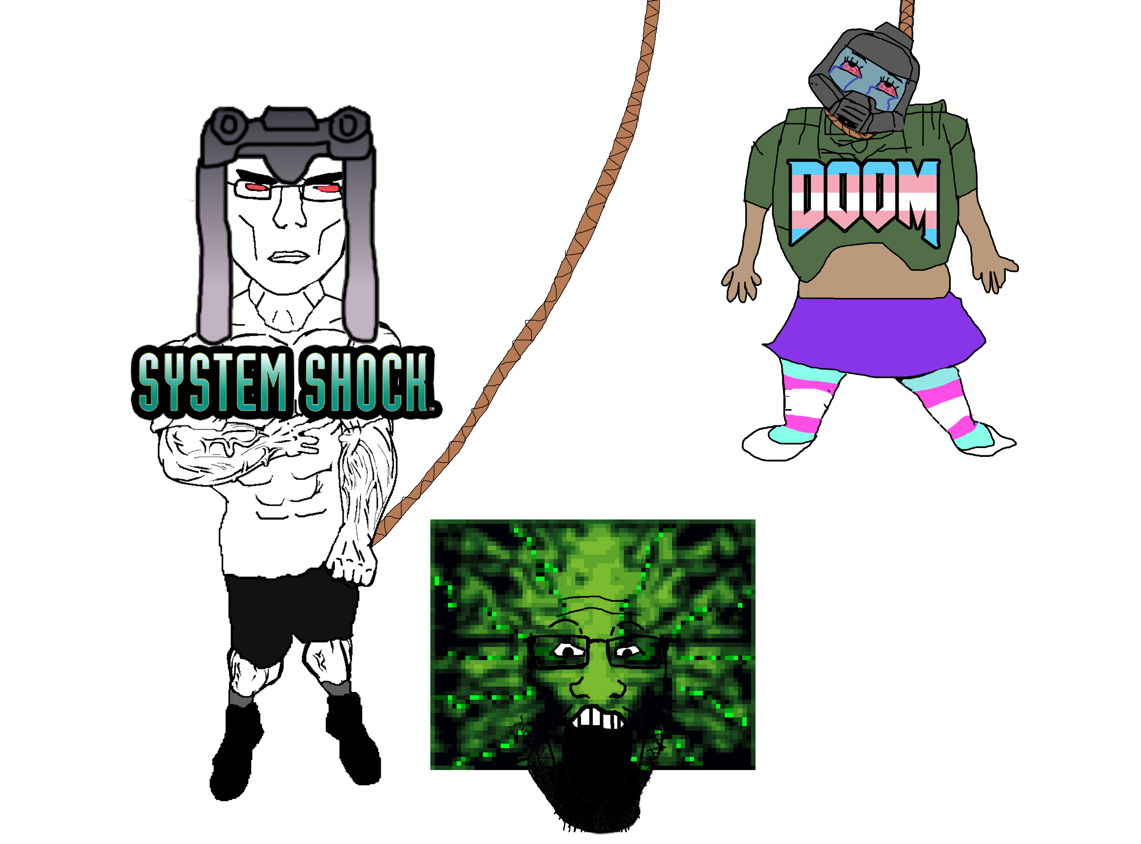bernd, chudjak, markiplier soyjak, chudjak front, hanging troonjak, troonjak, unbotheredchud, 3soyjaks, ack, armor