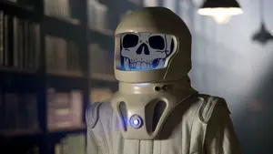 feraljak, skeletonjak, doctor who, hazmat suit, skeleton, teeth
