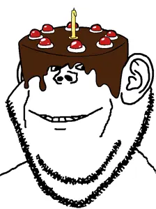 impish soyak ears, cake, candle, ear, food, portal, smile, stubble
