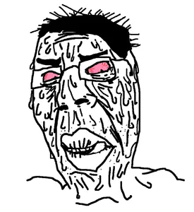 chudjak, cobson, suspicious chudjak, bloodshot eyes, chud, hair, horny, licking lips, lips, sweating