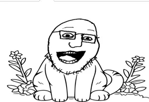 graftedswansonjak, animal, cat, cat ears, ear, ears, glasses, open mouth, pet, stubble