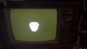 chudjak, chudjak front, 3d, animated, crt, glasses, internet is leaking, looking at you, real life, soyjak