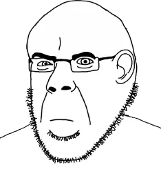 cobson, narge, closed mouth, ear, glasses, narge, neutral, stubble