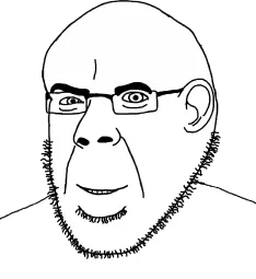 cobson, narge, closed mouth, ear, glasses, narge, png, smile, stubble, uncolored skin