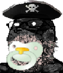 gapejak, mustached gapejak, admin, baby, bone, bones, captain coal, clothes, glasses, hat