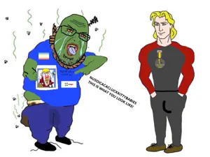 nate higgers, pepe, chudjak, cobson, feraljak, shotjak, feralrage, amerimutt, natejak, slopjak