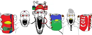 markiplier soyjak, 3soyjaks, arm, can, cap, clothes, coke, doctor, dr. sprokeberg, drinking helmet