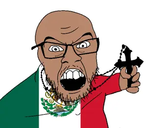 feraljak, catholic, christianity, cross, flag, holding object, mexico, religion, rosary, mexico
