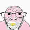 dylanjak, dykeson, baby, glasses, low quality, pacifier, small eyes, soyjak, stubble, white skin