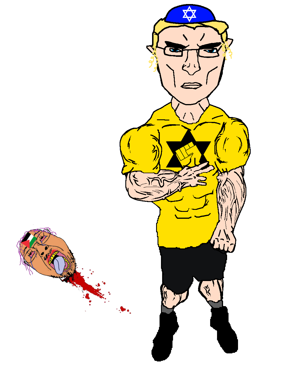 bernd, chudjak, chudjak front, unbotheredchud, aryan, 2soyjaks, a10 eyes, ack, blonde hair, blood
