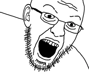nasalirrigation, avgn, ear, glasses, open mouth, stubble