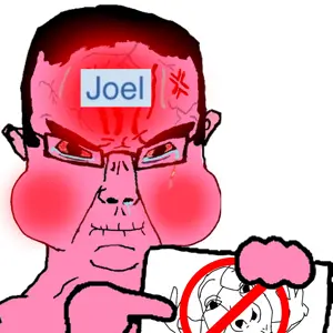 chudjak, fisheyejak, chudjak front, 2soyjaks, anger mark, angry, arm, bloodshot eyes, blush, closed mouth