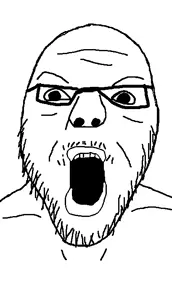 a24 slowburn soyjak, flartson, fla24rt slownburn soyjak, glasses, merge, mustache, open mouth, soyjak, stubble