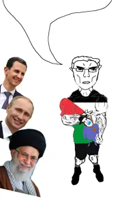 chudjak, chudjak front, unbotheredchud, 2soyjaks, ali khamenei, bashar alassad, body, bubble, buff, chud