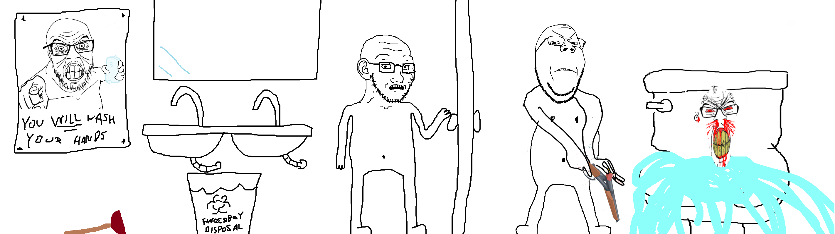 feraljak, gapejak, soyak, feralrage, soyak (concerned), wholesome soyjak, 4soyjaks, angry, arm, bald
