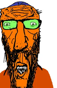 maxjak, angry, anti froot, beard, big nose, clenched teeth, clothes, deformed, glasses, hat