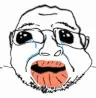 bernd, oh my god she is so attractive, animated, bald, crying, distorted, glasses, lips, puppy eyes, soyjak