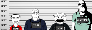 chudjak, cobson, coinjak, markiplier soyjak, chudjak front, hornyson, neutralplier, 4soyjaks, beard, black shirt