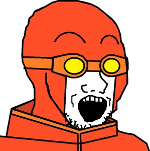 soyak, clothes, goggles, open mouth, rex splode, soyjak, stubble, superhero, invincible, invincible (show)