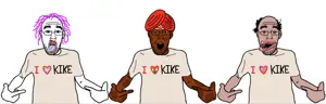 shirtjak, amerimutt, 3soyjaks, brown skin, heart, i heart nigger, india, indian, kike, pajeet