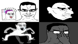 bernd, chudjak, markiplier soyjak2, unknown, chudjak front, pol face, troonjak, animated, chud, looking at you