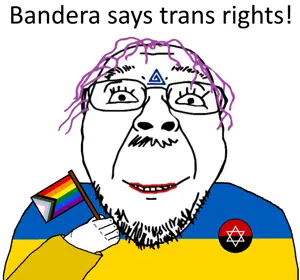 bernd, boylover symbol, flag, glasses, hair, happy, holding flag, leftist, lgbt, minor attracted person