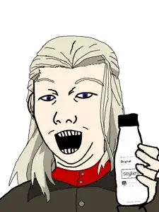 klara soyjak open mouth happy with soylent.png