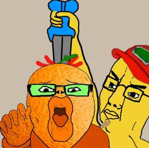 chudjak, slurpjak, 2soyjaks, angry, anti froot, arm, art, blood, classical art parody, closed mouth