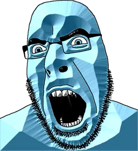 doddermod, cobson, 3d, angry, blue eyes, bushy eyebrows, diamond, gem, gem skin, glasses