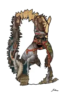 feraljak, feralsquirrel, squirreljak, animal, art, christianity, dragon, knight, religion, squirrel