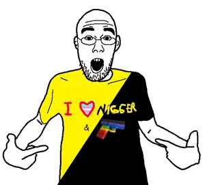 shirtjak, anarcho-capitalism, ancap, gun, heart, i heart nigger, lgbt, libertarian, text, tranny