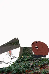 cobson, feraljak, feralrage, beaver, blood, glasses, log, nosebleed, stubble, teeth