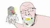 yurjak, babyjak, baby, hands, light skin, open mouth, pacifier, soyjak