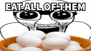 el perro rabioso, el perro loco, oh my god she is so attractive, bowl, egg, glasses, meme, op is a retarded lazy faggot for not tagging his own shit, open mouth, soyjak