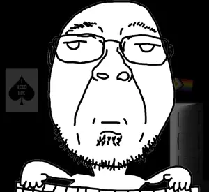 bernd, beard, bored, closed mouth, door, glasses, i need bbc, keyboard, lgbt, pride flag
