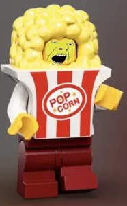cobson, arm, clothes, costume, food, full body, hands, irl background, leg, lego