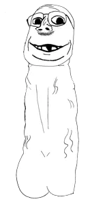 gapejak, emmanuel, emmanuel richardson, wholesome soyjak, deformed, glasses, penis, smile, soyjak, stubble