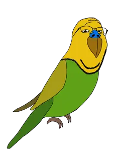 gapejak, wholesome soyjak, animaljaks, beak, glasses, parrot, stubble, wing