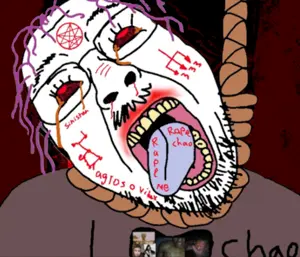 bernd, hanging troonjak, troonjak, ack, bloodshot eyes, crying, glasses, hanging, literal who, open mouth