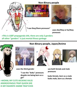 feraljak, soyak, feralrage, sprokejak, 4chan, 4cuck, angry, anime, arrow, beard