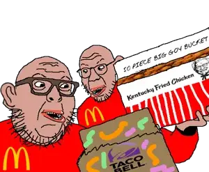 unknown, amerimutt, goyslop, kfc, mcdonalds, taco bell