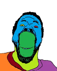 nigjak, colorjak, beard, closed mouth, clothes, hair, smile