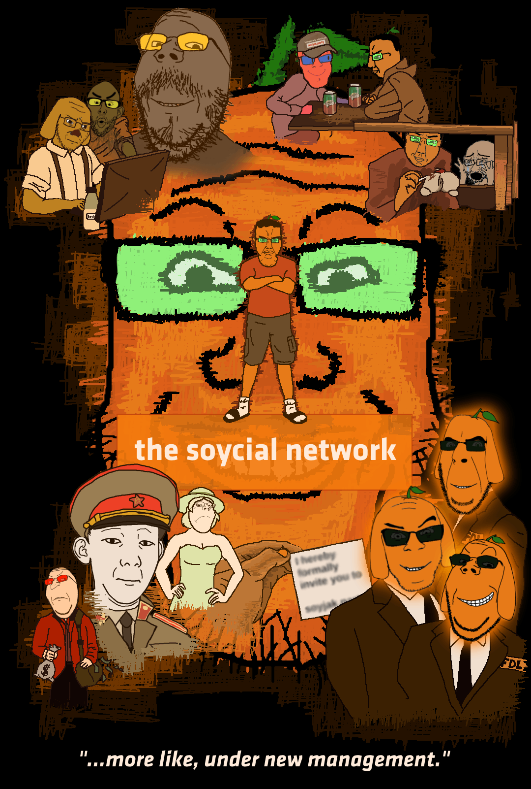 nikocado avocado, chudjak, cobson, cryboy soyjak, feraljak, gapejak, kuzjak, markiplier soyjak, nojak, soyak
