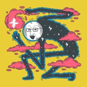 soyak, 1soyjak, album cover, arm, cloud, finger, full body, glasses, hands, lightning